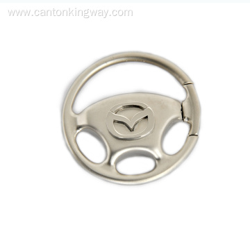 Car Steering Wheel Zinc Alloy Metal Keychain